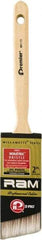 Premier Paint Roller - 2" Angled Polyester General Purpose Paint Brush - 3" Bristle Length, 2" Wood Sash Handle - A1 Tooling