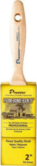 Premier Paint Roller - 2" Flat Nylon/Polyester General Purpose Paint Brush - 2-3/4" Bristle Length, 5-1/4" Wood Beavertail Handle - A1 Tooling