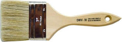 Premier Paint Roller - 3" Flat White China Bristle Chip Brush - 2" Bristle Length, 5-3/4" Wood Beavertail Handle - A1 Tooling