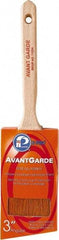 Premier Paint Roller - 3" Oval/Angle Polyester Sash Brush - 3-1/4" Bristle Length, 6-3/4" Wood Sash Handle - A1 Tooling