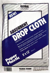 Premier Paint Roller - Medium Weight Paper Drop Cloth - 12' x 9', 1 mil Thick, Off White - A1 Tooling