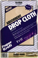 Premier Paint Roller - Medium Weight Paper Drop Cloth - 12' x 9', 1 mil Thick, Off White - A1 Tooling