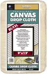 Premier Paint Roller - Heavy Weight Canvas Drop Cloth - 12' x 9', 1 mil Thick, Off White - A1 Tooling