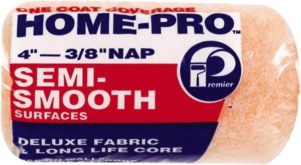 Premier Paint Roller - 3/8" Nap, 4" Wide Paint Roller Cover - Semi-Smooth Texture, Polyester - A1 Tooling