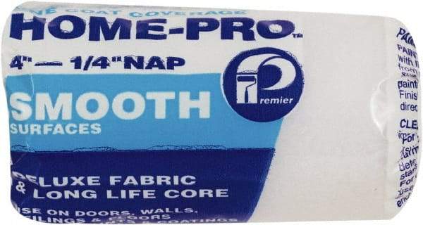 Premier Paint Roller - 1/4" Nap, 4" Wide Paint Roller Cover - Smooth Texture, Polyester - A1 Tooling