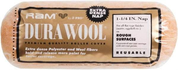 Premier Paint Roller - 1" Nap, 9" Wide Paint Roller Cover - Rough Texture, Polyester - A1 Tooling