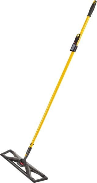 Rubbermaid - 57" Long x 5-1/2" Wide Dust Mop Frame - Black, Hook & Loop - A1 Tooling