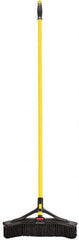 Rubbermaid - 18" Medium Duty Synthetic Push Broom - 3" Bristle Length, Foam Block, Threaded Handle Connection, Handle Included - A1 Tooling