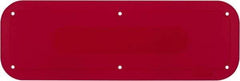 Rubbermaid - 18" Long x 6" Wide x 1/8" High, Red HDPE Tilt Truck Placard - Use with Rotomolded Tilt Truck - A1 Tooling