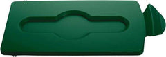 Rubbermaid - Rectangle Lid for Use with 23 Gal Rectangular Recycle Containers - Green, Polypropylene, For Slim Jim Trash Cans - A1 Tooling