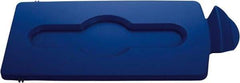 Rubbermaid - Rectangle Lid for Use with 23 Gal Rectangular Recycle Containers - Blue, Polypropylene, For Slim Jim Trash Cans - A1 Tooling