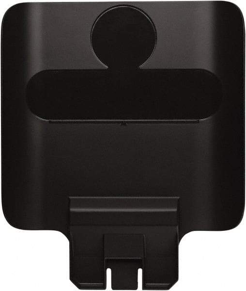 Rubbermaid - Square Lid for Use with 23 Gal Rectangular Recycle Containers - Black, Polypropylene, For Slim Jim Trash Cans - A1 Tooling