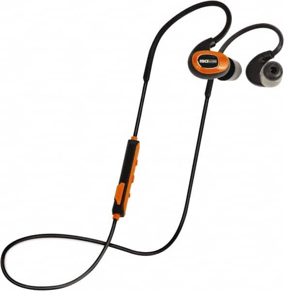 ISOtunes - Reusable, 27 dB Behind Neck Noise Isolating Earbud - ANSI S3.19-1974 Specification, Orange/Black Cup, Black Plug - A1 Tooling