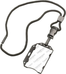 Ability One - Lanyards; Material: Plastic ; Color: Black ; Length (Inch): 2-1/2 - Exact Industrial Supply