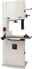 Jet - 14-1/8" Throat Capacity, Step Pulley Vertical Bandsaw - 3,100 SFPM, 1.75 hp, Single Phase - A1 Tooling