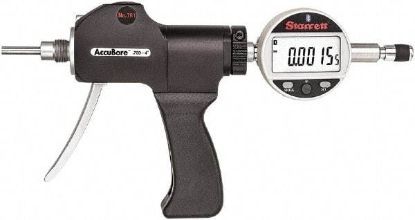 Starrett - Electronic Bore Gages Type: Pistol Grip Electronic Bore Gage Minimum Measurement (Decimal Inch): 0.7500 - A1 Tooling