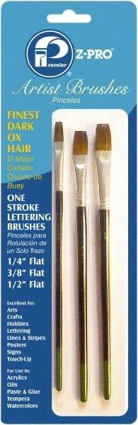 Premier Paint Roller - 1/4", 3/8", 1/2", #2, #4 Ox Hair Artist's Paint Brush - 1/4, 3/8, 1-1/2" Wide, 1/2, 5/8" Bristle Length, 6-1/2" Wood Handle - A1 Tooling