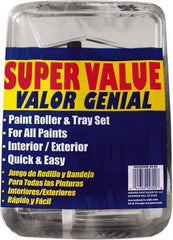 Premier Paint Roller - 3/8" Nap, Wall Paint Roller Set - 10" Wide, Steel Frame, Includes Paint Tray, Roller Cover & Frame - A1 Tooling