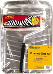 Premier Paint Roller - 3/8" Nap, Wall Paint Roller Set - 10" Wide, Steel Frame, Includes Paint Tray, Roller Cover & Frame - A1 Tooling