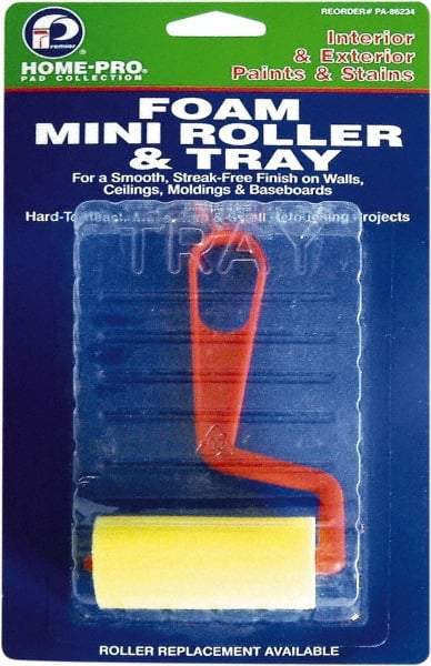 Premier Paint Roller - Mini Paint Roller Set - 5" Wide, Plastic Frame, Includes Paint Tray, Roller Cover & Frame - A1 Tooling