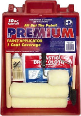 Premier Paint Roller - 1/2" Nap, Wall Paint Roller Set - 10" Wide, Steel Frame, Includes Paint Tray, Roller Cover & Frame - A1 Tooling