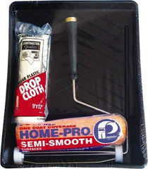 Premier Paint Roller - 3/8" Nap, Wall Paint Roller Kit - Plastic Frame, Includes Paint Tray, Roller Cover & Frame - A1 Tooling