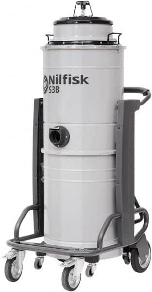 Nilfisk - 13 Gal Steel Tank, Electric Powered Wet/Dry Vacuum - 3.21 Peak hp, 100/120 Volt, 15.8 Amps, 20' Hose Fitting, Main Filter, Accessories Included - A1 Tooling