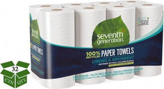 Seventh Generation - Perforated Roll of 2 Ply White Paper Towels - 11" Wide, No Added Dyes or Fragrances, 100% Recycled - A1 Tooling