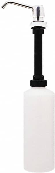 Bobrick - 34 oz Liquid Soap Dispenser Hardware - Plastic, Polyethylene & Stainless Steel, Counter Mounted, Chrome & Stainless Steel - A1 Tooling