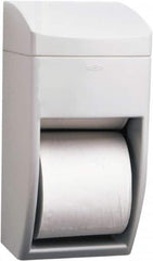 Bobrick - Standard Double Roll Plastic Toilet Tissue Dispenser - 6-1/4" Wide x 13-1/2" High x 6-7/8" Deep, Gray - A1 Tooling