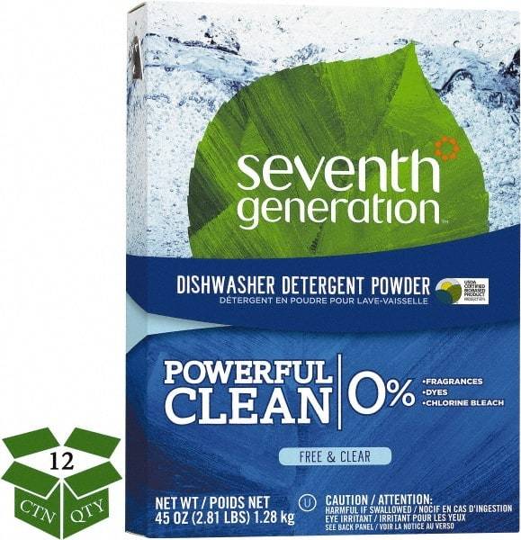 Seventh Generation - 45 oz Box Automatic Dishwashing Powder - Unscented - A1 Tooling