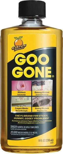 Goo Gone - 8 oz Bottle Adhesive Remover - Removes Adhesives, Gum, Tar, Crayon, Scuff Marks, Wax, Sap - A1 Tooling