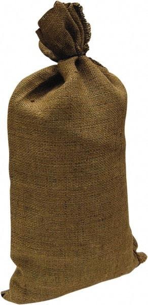 Made in USA - 14" Long x 26" High Sand Bag - Olive Green Burlap, For Spill Containment - A1 Tooling