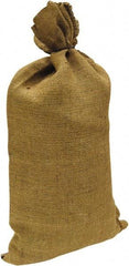 Made in USA - 14" Long x 26" High Sand Bag - Desert Tan Burlap, For Spill Containment - A1 Tooling