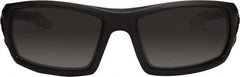 Ergodyne - Smoke Lenses, Framed Safety Glasses - Uncoated Lenses, Matte Black Frame, Size Universal, Wrap Around - A1 Tooling