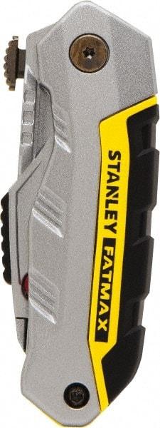 Stanley - 2-7/16" Blade, 8" OAL, Straight Pocket Knife - 4-3/4" Closed Length, Steel, 3 Blades, 1 Edge - A1 Tooling