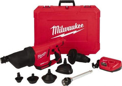 Milwaukee Tool - 12V Lithium-Ion Battery Battery Drain Cleaning Machine - For 1" to 4" Pipe - A1 Tooling