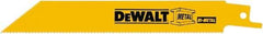 DeWALT - 12" Long x 3/4" Thick, Bi-Metal Reciprocating Saw Blade - Straight Profile, 18 TPI, Toothed Edge, Tang Shank - A1 Tooling