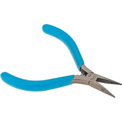 Xcelite - 13/16" Jaw Length x 3/8" Jaw Width, Long Nose Comfort Grip Pliers - Serrated Jaw, Bi-Material Cushion Handle - A1 Tooling