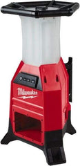 Milwaukee Tool - 18 Volts, 9000 Lumens, Cordless Work Light - Red/Black, 15 hr Run Time - A1 Tooling