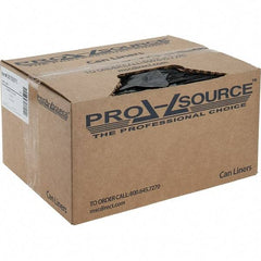 PRO-SOURCE - 1 mil Thick, Heavy-Duty Trash Bags - Linear Low-Density Polyethylene (LLDPE), Flat Pack Dispenser, 15" Wide x 23" High, Black - A1 Tooling