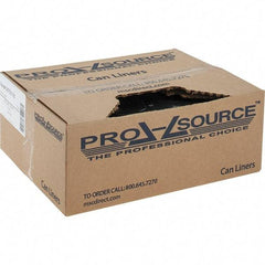 PRO-SOURCE - 1 mil Thick, Heavy-Duty Trash Bags - Linear Low-Density Polyethylene (LLDPE), Flat Pack Dispenser, 40" Wide x 46" High, Black - A1 Tooling