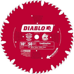 Freud - 10" Blade Diam, 50 Teeth, Carbide-Tipped Cold Saw Blade - 1" Arbor Hole Diam, 0.071" Blade Thickness - A1 Tooling