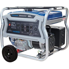 PRO-SOURCE - 6 hr Full Load Time, 5.5 kW, Pull Start, Gasoline Portable Power Generator - 6.6 Gal Tank, 31-1/2" Long x 21.9" Wide x 23.2" Deep, 420 cc Engine - A1 Tooling