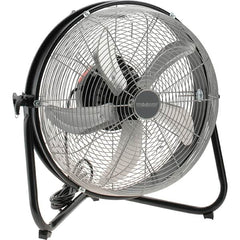 PRO-SOURCE - 18" Blade, 5/64 hp, 1,550, 2,000 & 2,680 CFM, Oscillating Industrial Circulation Fan - Floor Stand, 120 Volts, 3 Speed - A1 Tooling