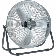 PRO-SOURCE - 18" Blade, 1/8 hp, 3,500, 4,800 & 5,750 CFM, Low Floor Stand Industrial Circulation Fan - Floor Stand, 120 Volts, 2.2 Amps, 3 Speed - A1 Tooling