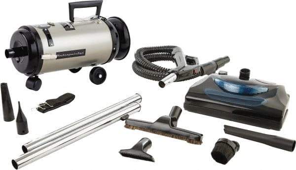 MetroVac - Canister Vacuum Cleaner - 120 Volts, 4 hp, 11.25 Amps, 12.5 Lb, Accessories Included - A1 Tooling