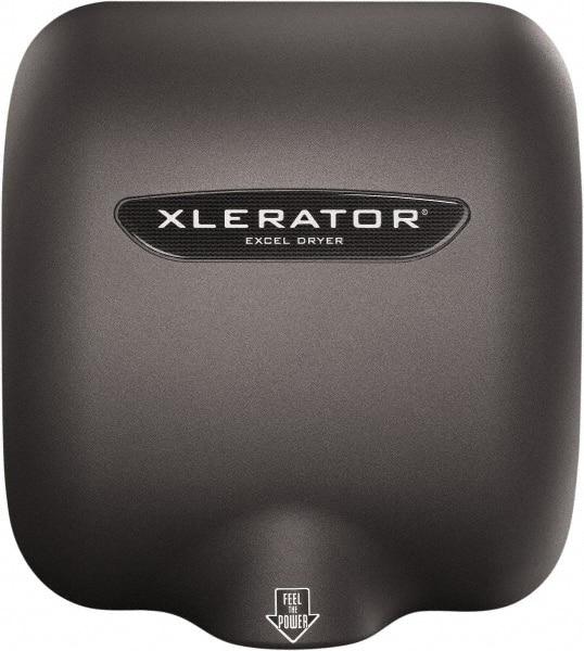 Excel Dryer - 1450 Watt Graphite Finish Electric Hand Dryer - 110/120 Volts, 12.2 Amps, 11-3/4" Wide x 12-11/16" High x 6-11/16" Deep - A1 Tooling