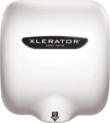 Excel Dryer - 1490 Watt White Finish Electric Hand Dryer - 208/277 Volts, 6.2 Amps, 11-3/4" Wide x 12-11/16" High x 6-11/16" Deep - A1 Tooling