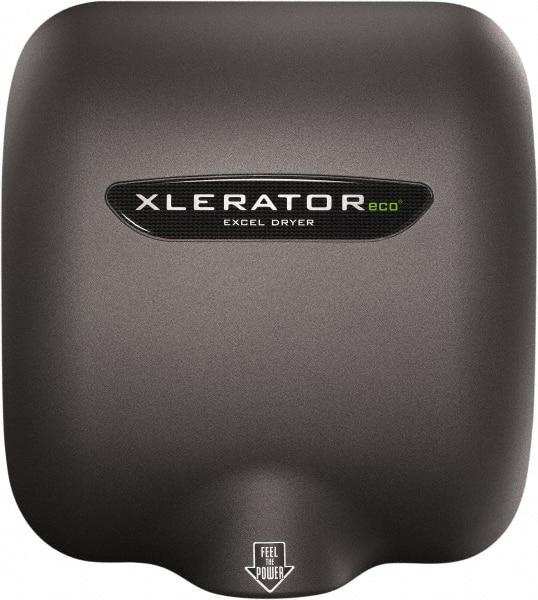 Excel Dryer - 500 Watt Graphite Finish Electric Hand Dryer - 208/277 Volts, 2.2 Amps, 11-3/4" Wide x 12-11/16" High x 6-11/16" Deep - A1 Tooling